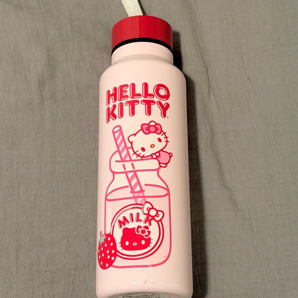 Hello Kitty Pink Water Bottle